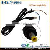 Straight Angle Bullet Style 7.4 x 5.0 or 4.8 x 1.7mm DC Power Adapter Cable For HP - Black