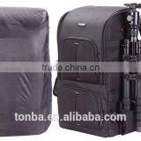 Jungle Camo Convertible and Functional Outdoorsy DSLR and Camera Shoulder Backpack Bag With Gear and Accessories-Camo & Black thumbnail-3