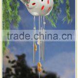 Ceramic Bird Electric Wind Chime With Solar Powered Led Lights Wholesale