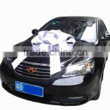 30 Inch Giant White Ribbon Car Bow for Wedding Decorations, Wedding Car Bow Deocrations thumbnail-1