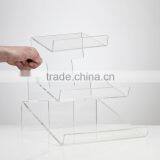 Hot Sale Acrylic Material Square Acrylic Cake Stand, Cup Cake Stand, Mini Cake Stand thumbnail-3