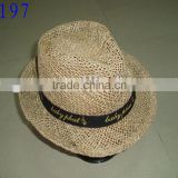 sea grass twisted hat, fashion hat
