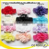 handmade knit wide baby flower crochet headbands