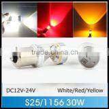 1156 BA15S P21w 30W C REE LED Bulb 360-Degree Shine Driving Lamp Bulb Auto Car Brake Back-Up Sourcing Light White/Red/Yellow thumbnail-1