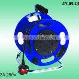 British Cable Reel 13A 250V BS 1363 U.K. Plug VDE Cable H05VV-F 3G1.5mm2 UK Cable A05VV-F 3G1.25 BSI Cable Reel 25/20m