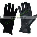 Black Police Traffic Reflective pu Lether Glove thumbnail-1