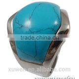 Turquoise 316l Stainless Steel Casting Design Jewelry Ring Supplier's Choice