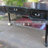 Dresser Desk - Black Color Writing Desk - Office Furniture Jepara Indonesia