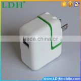 Green LED USB Power Adapter for iPhone 4s 5s 6 plus for iPad mini Air US Plug Travel Charger for Samsung Mobile Phone 5V 2.1A .