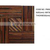 Interior Decoration Jigsaw Pattern Wood Mosaic Tiles for Wall Background (PMW4)