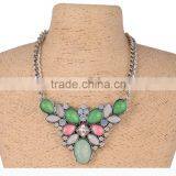 Retro Short Chain Necklace Pendant Gem Diamond Jewelry Wholesale thumbnail-2