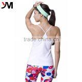 Women Sports Sleeveless Shirt Stringer Tank Top With Custom Private Label thumbnail-1