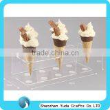 Plexiglass Clear Ice Cream Cone Display Stand for Ice Cream Cone Acrylic Display for Ice Cream Cone thumbnail-1