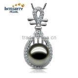 10- 11 mm AAAA black color prefect round new design pearl necklace