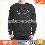 custom logo crewneck sweatshirts black white pullover sweatshirts