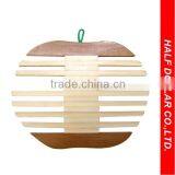 Apple-like Wood Pot Holder For One Dollar Item, Heat Resistant For Kitchen Use