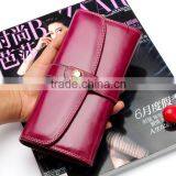 Fancy Genuine Leather Long Style Woman Clutch Wallet Oem Wallet