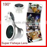 190 Degree Fisheye lens for cell phone camera lens for all the phone