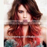 fashionable flame red clip-in hair extension