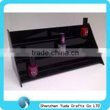 Black Acrylic Nail Polish Counter Display Plexiglass Cosmetic Display Perspex Nail Polish Stand