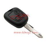 Car Key Shell With 2 Button Nologo for Peugeot 206 Remote Car Key Shel thumbnail-2