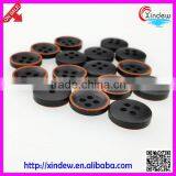 Black Plastic Buttons 4-holes Custom Button thumbnail-3