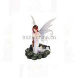 Princess Fairy Kneeling in Pond Mystical Statue Figurine thumbnail-1