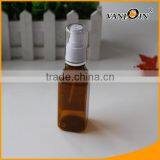 Empty 3oz Amber PET Plastic Bottle With Fine Mist Sprayer Wholesale thumbnail-3