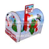 Pretty Snowman Tin Mail Box thumbnail-1