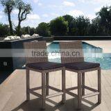 5 Pieces Synthetic Rattan Outdoor Bar Stool Set thumbnail-2