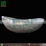 Natural Stone Freestanding Oval Bathtub for Sale thumbnail-1