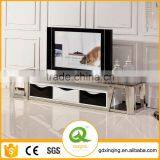 E378 Stainless Steel Living Room Furniture Modern Design Led TV Stand Designs thumbnail-2