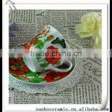 China 2016 Red Rose Design Tea Cup Luxury Favors Coffee Cup thumbnail-3
