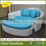 Bali Outdoor Sun Bed Rattan Round Sunbed Wicker Furniture thumbnail-3