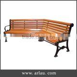 Soild Wood Outdoor Curved Benches thumbnail-1