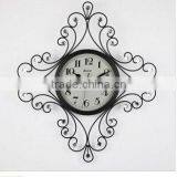 modern metal wall clock with diamond