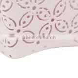 Pink Arc-shaped Metal Punched Pen Ruler Pencil Holder thumbnail-3