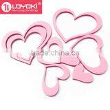 Cute Love Shape Wood Sticker Home Accessories Room Decor 3d Wall Stickers for Kids Wall Murals Home Decor Wholesale thumbnail-1