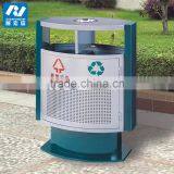 Outdoor Park or Street Standing Metal Garbage Bin thumbnail-4