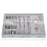 3 Pieces Multifunction Combined Velvet Display Jewelry Box thumbnail-5