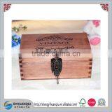 Wooden Champagne Box Wooden Wine Gift Boxes Wooden Lock Box thumbnail-1