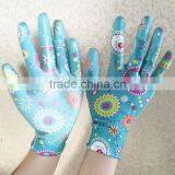 NMSAFETY Digging Work Use 13 Gauge PU Garden Work Gloves With EN388 thumbnail-1