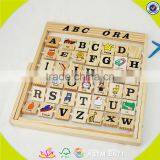 Wholesale Cheap Baby Wooden English Alphabet Chart Interesting Kids Wooden English Alphabet Chart W12C005 thumbnail-5