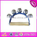 Top Sale Baby Musical Instruments Wooden Cartoon Handbells W07I092 thumbnail-1