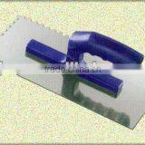 Plastic Handle Stainless Steel Notched Plastering Trowel
