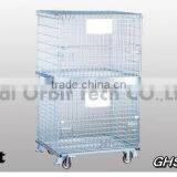 Service Supplies Folding Stackable Container Wire Mesh Basket Warehouse Cage thumbnail-4