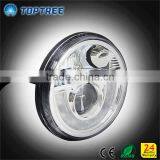 IP68 Dot Certicate Upgrade 7 Inch DEFENDER LED Head Lights 80w With Angel Eye Running Light Function