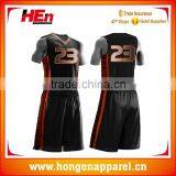 Hongen Apparel 2017 Cheap Custom Made Digital Printing Sublimation Reversible Basketball Jerseys thumbnail-1