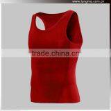 Polyester Summer Running Compression Tank Top, Tatto Compression Garments, Elastic Sleeveless Rash Guards thumbnail-6
