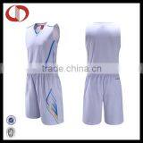 White Color Basketball Jersey Uniform Design